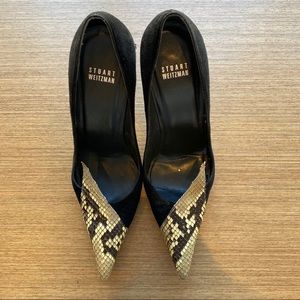 Pre-owned Stuart Weitzman black Suede Heels